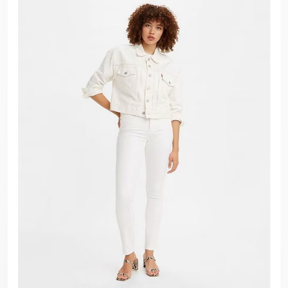 Levi’s Mid Rise Skinny Jeans in white, size 30 - Picture 2 of 10